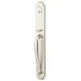 Emtek Wilmington Full Plate Single Cylinder Keyed Entry Door Handleset Satin Nickel