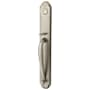 Emtek Wilmington Full Plate Single Cylinder Keyed Entry Door Handleset Pewter