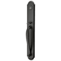 Emtek Wilmington Full Plate Single Cylinder Keyed Entry Door Handleset Flat Black