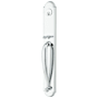 Emtek Wilmington Full Plate Single Cylinder Keyed Entry Door Handleset Polished Chrome