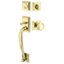 Emtek Franklin Series Dummy Handleset From the American Classic Collection Lifetime Polished Brass