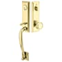 Emtek Adams Series Dummy Handleset From the American Classic Collection Lifetime Polished Brass