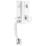 Emtek Adams Series Dummy Handleset From the American Classic Collection Polished Chrome