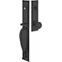 Emtek Jefferson Series Dummy Handleset From the American Classic Collection Flat Black