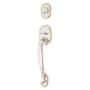 Emtek Saratoga Single Cylinder Keyed Entry Classic Brass Handleset Polished Chrome