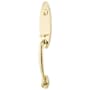 Emtek Marietta Single Cylinder Keyed Entry Brass Modern Handleset Unlacquered Brass