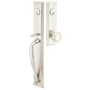 Emtek Jefferson Series Double Cylinder Keyed Entry Handleset From the American Classic Collection Satin Nickel