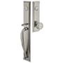Emtek Jefferson Series Double Cylinder Keyed Entry Handleset From the American Classic Collection Pewter