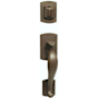 Emtek Laramie Dummy Sandcast Bronze Handleset Medium Bronze
