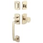 Emtek Ridgemont Dummy Handle Set from the Rustic Modern Collection White Bronze