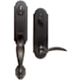 Emtek Remington Single Cylinder Keyed Entry Sandcast Bronze Handleset Medium Bronze