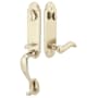 Emtek Remington Single Cylinder Keyed Entry Sandcast Bronze Handleset White Bronze