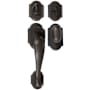 Emtek Denver Single Cylinder Keyed Entry Sandcast Bronze Handleset Medium Bronze