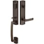 Emtek Logan Single Cylinder Keyed Entry Rustic Modern Bronze Handleset Medium Bronze