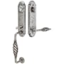 Emtek Lafayette Single Cylinder Keyed Entry Wrought Steel Monolithic Handleset Satin Steel
