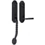 Emtek San Carlos Single Cylinder Keyed Entry Wrought Steel Monolithic Handleset Flat Black