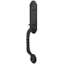 Emtek San Carlos Double Cylinder Keyed Entry Wrought Steel Monolithic Handleset Flat Black