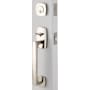 Emtek Urban Modern Sectional Single Cylinder Keyed Entry Handleset Polished Nickel