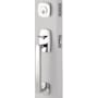 Emtek Urban Modern Sectional Single Cylinder Keyed Entry Handleset Polished Chrome