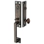 Emtek Arts and Crafts One Piece Dummy Door Handleset Oil Rubbed Bronze