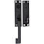 Emtek Arts and Crafts One Piece Dummy Door Handleset Flat Black
