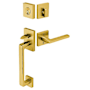 Emtek Baden Solid Brass Dummy Handleset Satin Brass