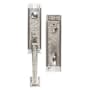 Emtek Arts and Crafts Single Cylinder Keyed Entry Designer Brass Handleset Satin Nickel