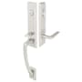 Emtek Apollo Single Cylinder Keyed Entry Brass Modern Handleset Satin Nickel