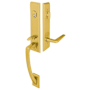 Emtek Apollo Single Cylinder Keyed Entry Brass Modern Handleset Satin Brass