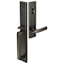 Emtek Lausanne Single Cylinder Keyed Entry Handleset from the Contemporary Collection Oil Rubbed Bronze