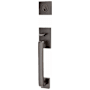 Emtek Baden Sectional Single Cylinder Keyed Entry Handleset with Laurent Interior Knob Oil Rubbed Bronze
