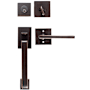 Emtek Baden Solid Brass Sectional Single Cylinder Keyed Entry Handleset Oil Rubbed Bronze