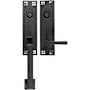 Emtek Arts and Crafts Double Cylinder Keyed Entry Designer Brass Handleset Flat Black