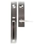 Emtek Lausanne Double Cylinder Keyed Entry Brass Modern Handleset Satin Nickel