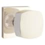 Emtek Freestone Non-Turning Two-Sided Dummy Door Knob Set with Square Rose from the Urban Modern Collection Polished Nickel