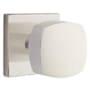 Emtek Freestone Non-Turning Two-Sided Dummy Door Knob Set with Square Rose from the Urban Modern Collection Satin Nickel