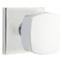 Emtek Freestone Non-Turning Two-Sided Dummy Door Knob Set with Square Rose from the Urban Modern Collection Polished Chrome