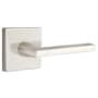 Emtek Helios Right Handed Non-Turning Two-Sided Dummy Door Lever Set with Square Rose Satin Nickel