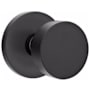 Emtek Round Non-Turning Two-Sided Dummy Door Knob Set with Disk Rose from the Brass Modern Collection Flat Black