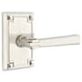 Emtek Arts and Crafts Reversible Non-Turning Two-Sided Dummy Door Lever Set from the Arts and Crafts Collection Satin Nickel