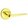 Emtek Athena Reversible Non-Turning Two-Sided Dummy Door Lever Set from the Brass Modern Collection Unlacquered Brass