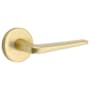 Emtek Athena Reversible Non-Turning Two-Sided Dummy Door Lever Set from the Brass Modern Collection Satin Brass