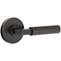 Emtek Faceted Reversible Non-Turning Two-Sided Dummy Door Lever Set from the SELECT Brass Collection Oil Rubbed Bronze