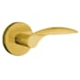 Emtek Mercury Reversible Non-Turning Two-Sided Dummy Door Lever Set from the Brass Modern Collection Satin Brass