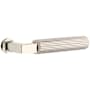 Emtek Straight Knurled Non-Turning Two-Sided Dummy Door Lever Set from the SELECT Brass Collection Lifetime Polished Nickel