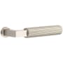 Emtek Straight Knurled Non-Turning Two-Sided Dummy Door Lever Set from the SELECT Brass Collection Satin Nickel