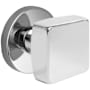 Emtek Modern Square Reversible Non-Turning Two-Sided Dummy Door Knob Set from the Brass Modern Collection Polished Chrome