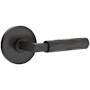 Emtek Tribeca Reversible Non-Turning Two-Sided Dummy Door Lever Set from the SELECT Brass Collection Flat Black