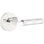 Emtek Tribeca Reversible Non-Turning Two-Sided Dummy Door Lever Set from the SELECT Brass Collection Polished Chrome