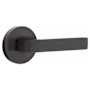 Emtek Dumont Right Handed Passage Door Lever Set with Disk Rose from the Brass Modern Collection Oil Rubbed Bronze